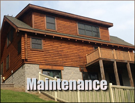  James City County, Virginia Log Home Maintenance